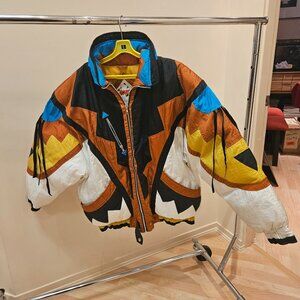 Vintage Puffer with suede Fringe